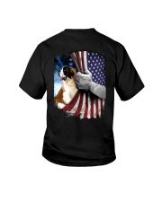 St Bernard American flag Youth T-Shirt tile