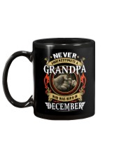 Don't underestimate December grandpa Mug tile