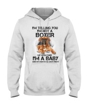 I'm a boxer baby Hooded Sweatshirt front