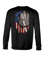 Pit Bull - American flag Crewneck Sweatshirt tile