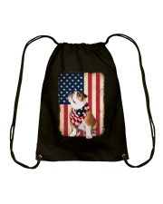 English Bulldog and flag Drawstring Bag tile