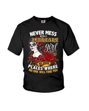 February girl - Don't mess with us Youth T-Shirt tile
