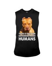 pitbull - There is only one dangerous breed Sleeveless Tee tile