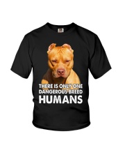 pitbull - There is only one dangerous breed Youth T-Shirt tile