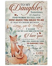 To my daughter - You will always be my baby girl 11x17 Poster front