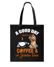 Yorkshire terrier - A good day with Yorkshire Tote Bag tile