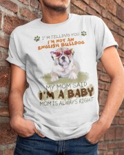 English Bulldog - I'm a baby Classic T-Shirt apparel-classic-tshirt-lifestyle-26