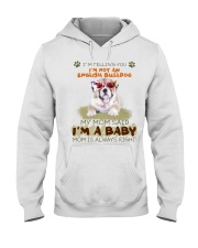 English Bulldog - I'm a baby Hooded Sweatshirt tile