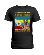 God gave me a German Shepherd Ladies T-Shirt tile