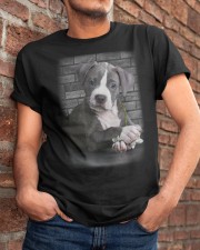 Cute Pitbull Classic T-Shirt apparel-classic-tshirt-lifestyle-26