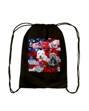 The red - White - And blue Drawstring Bag tile
