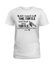 I love turtles Ladies T-Shirt tile