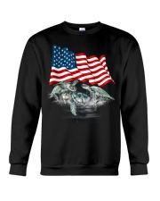 Turtles and flag Crewneck Sweatshirt tile