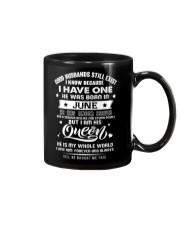 Queen of June husband Mug tile