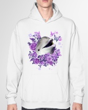 I love dolphin Hooded Sweatshirt garment-hooded-sweatshirt-front-04