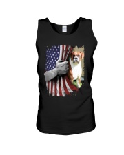 Boxer - Behind the flag - Front printed Unisex Tank tile