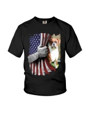 Boxer - Behind the flag - Front printed Youth T-Shirt tile