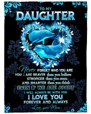 To my daughter - I'll always be with you Large Fleece Blanket - 60" x 80" front