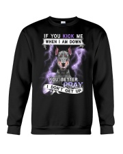 Doberman - Better pray I don't get up Crewneck Sweatshirt tile