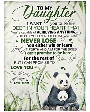 To my daughter - I promise that I love you forever Large Fleece Blanket - 60" x 80" front
