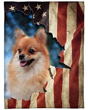 Beautiful Pomeranian Large Fleece Blanket - 60" x 80" front