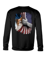 Papillon American Flag Crewneck Sweatshirt tile