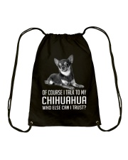 I trust my Chihuahua Drawstring Bag tile