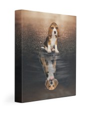 Beagle - Reflection 11x14 Gallery Wrapped Canvas Prints front