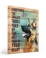 German Shepherd - In your heart 16x20 Gallery Wrapped Canvas Prints front