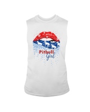 Pit bull girl Sleeveless Tee tile
