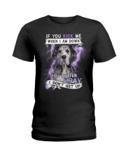 Great Dane - Better pray I don't get up Ladies T-Shirt tile