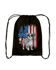 Chihuahua flag back 4 Drawstring Bag tile