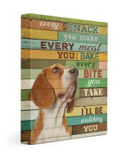 Beagle - I will be watching you 11x14 Gallery Wrapped Canvas Prints front
