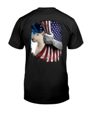 Bull Terrier American flag Classic T-Shirt back