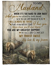 To my husband - I will always be there Large Fleece Blanket - 60" x 80" front