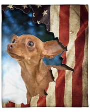 Miniature Pinscher Fleece Blanket - 50" x 60" front