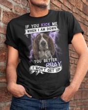 English Springer Spaniel - Better pray I don't get Classic T-Shirt apparel-classic-tshirt-lifestyle-26