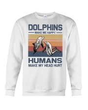 I love dolphins Crewneck Sweatshirt tile