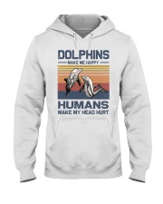 I love dolphins Hooded Sweatshirt front