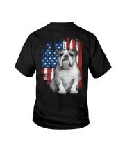 American English Bulldog - Back print Youth T-Shirt tile