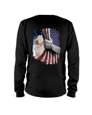 Old English Sheepdog American Flag Long Sleeve Tee tile