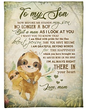 To my son - I'm always right there in your heart Large Fleece Blanket - 60" x 80" front
