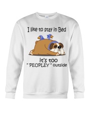 Bulldog - It's too peopley Crewneck Sweatshirt tile