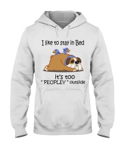Bulldog - It's too peopley Hooded Sweatshirt tile