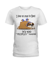 Bulldog - It's too peopley Ladies T-Shirt tile