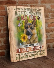 German Shepherd - Don't mess with my dog 16x20 Gallery Wrapped Canvas Prints aos-canvas-pgw-16x20-lifestyle-front-09