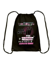 I am not baby Drawstring Bag tile