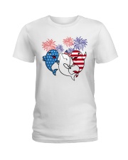 I love dolphins Ladies T-Shirt tile