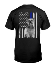 Yorkshire terrier flag back print 1 Classic T-Shirt back