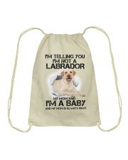 I'm a labrador baby 1 Drawstring Bag tile